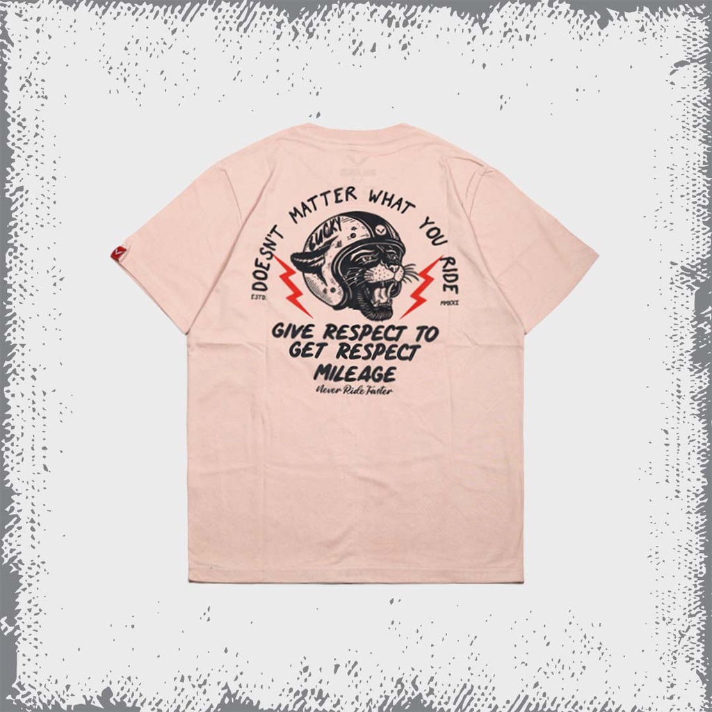 เสื้อยืด พิมพ์ลาย Mileage Respect Cream