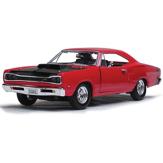 รถโมเดลจำลอง motor max-1969 Dodge coronet super bee กระโปรงหน้ารถและประตูเปิดได้ 1:24