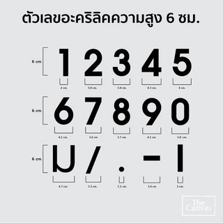 เลขที่บ้านอะคริลิค ## สีดำ ## หนา 3 mm สูง 6 cm และ 10 cm