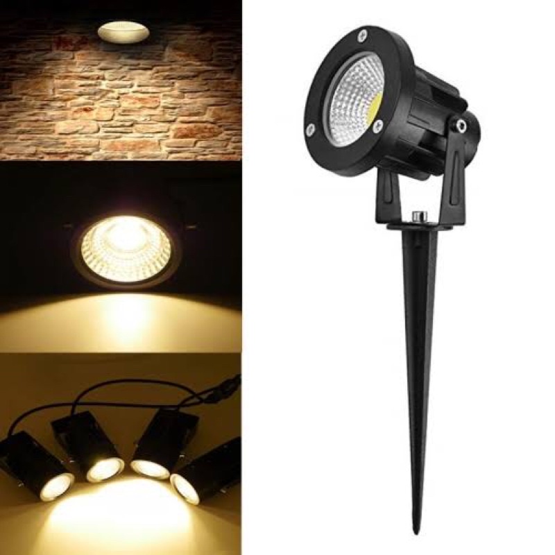 โคมไฟส่องต้นไม้ 10W 20W มีทั้ง12V และใช้ไฟบ้าน220V แสงวอร์ม 3000K