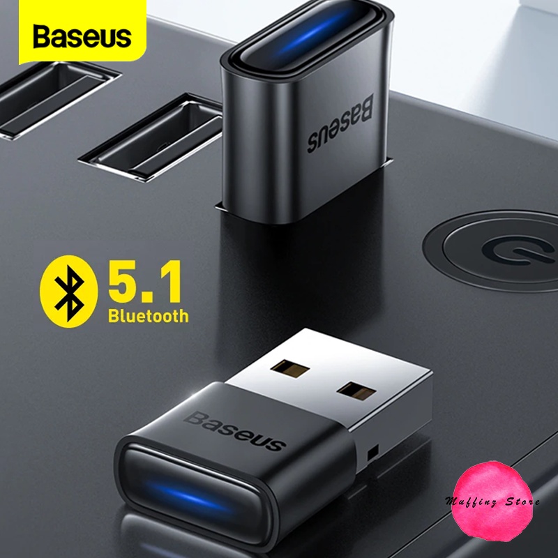 💜ถูกจริง/ส่งไว📦Baseus ตัวรับ-ส่ง สัญญาณ Bluetooth 5.1 จากคอมพิวเตอร์ Notebook PS4 Bluetooth 5.1 Adap