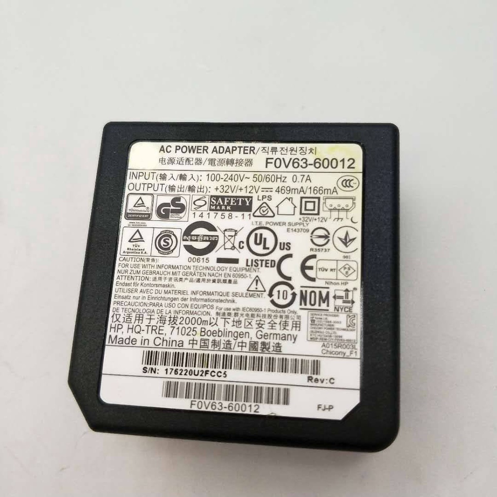 F0V63-60012 อะแดปเตอร์จ่ายไฟสําหรับ Hp Officejet 4650 ชิ้นส่วนเครื่องพิมพ์