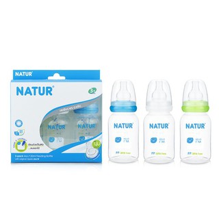 ขวดนม Natur 4 - 8 ออนซ์ แพค 3 ขวด เนเจอร์ เขียนลบ ด้วยดินสอได้