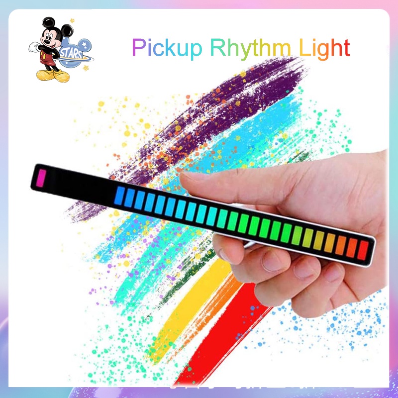 New RGB Sound activated Rhythm Ambient Atmosphere Lamp APP Control Colorful LED Music Rhythm Night Light For Bar Car Hom