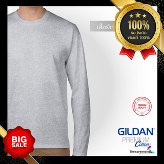 thescreenology เสื้อยืด GILDAN พรีเมี่ยม แขนยาว 76400 คอกลมแขนยาว เสื้อยืดแขนยาว Premium Cotton