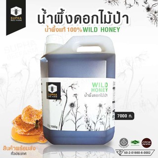 Supha Bee Farm น้ำผึ้งดอกไม้ป่า Wild Honey (7kg) สุภาฟาร์มผึ้ง น้ำผึ้งดอกไม้ป่า ขนาด 7000 กรัม