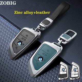 Zobig เคสกุญแจรีโมทรถยนต์ แบบหนัง อุปกรณ์เสริม สําหรับ BMW 2 5 6 7 series X1 X2 X3 X5 X6