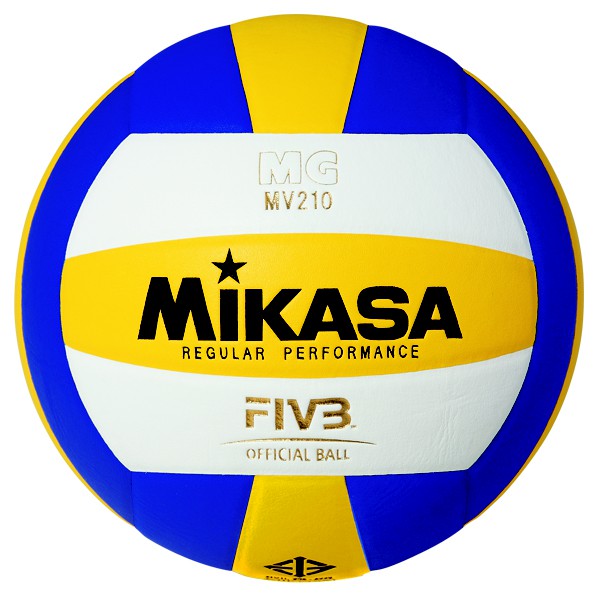 MIKASA มิกาซ่า วอลเลย์บอลหนัง Volleyball PU #5 th MV210 FIVB กกท (945) แถมฟรี ตาข่ายใส่ลูกฟุตบอล +เข