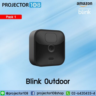 Blink Outdoor, weather-resistant HD security camera with two-year battery life and motion detection | Floodlight Mount