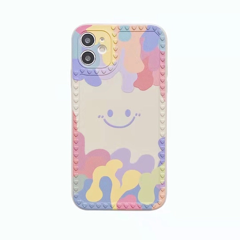 เคสไอโฟน caseiPhone ลายน้องยิ้มน่ารัก สำหรับiPhone7 8 se 7Plus 8plus 11 12 12promax 13 13promax