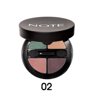 NOTE COSMETICS LUMINOUS SILK QUATTRO EYESHADOW 02