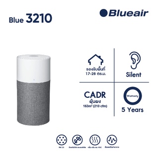 Blueair 3210 เครื่องฟอกอากาศ รุ่น Blue 3210 กรองอากาศ ดักจับ ฝุ่น ไวรัส เชื้อแบคทีเรีย pm2.5