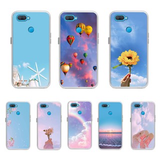 เคสซิลิโคนอ่อนนุ่ม เคส Case for OPPO A12 /  Realme 2 Pro / F7/ F5 / F9 / A5s/A7 TPU Transparent Color Painting Phone Case