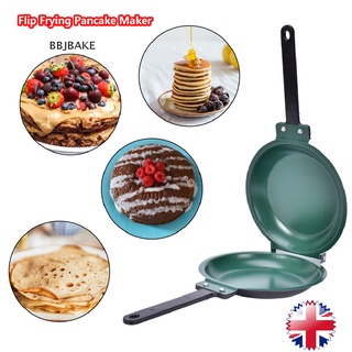 [cxFSBAKE] Double Side Non-stick Ceramic Coating Flip Frying Pan Pancake Maker Cookware New  KCB