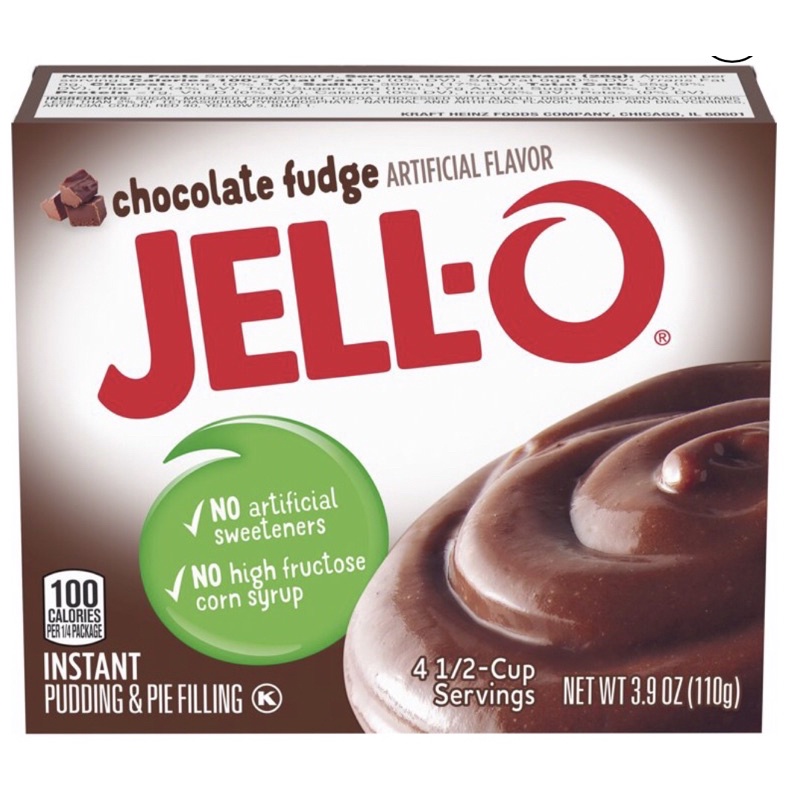Jell-O JELLO Sugar free Fat free Chocolate Vanilla Pudding & Pie Filling