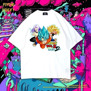 เสื้อยืด ขนาดใหญ่ พิมพ์ลาย Dragon Ball Z 2 | สีขาว | เสื้อเชิ้ต ลาย Dragon Ball | อนิเมะ | เสื้อเชิ้ต ลาย Goku | Vegeta