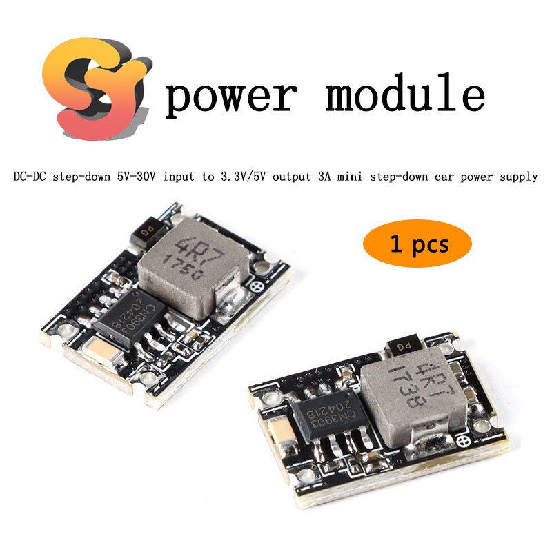 - Step-Down โมดูล 5V-30V อินพุต 3.3 V/5 V เอาต์พุต 3A Mini Step-Down โมดูลรถยนต์