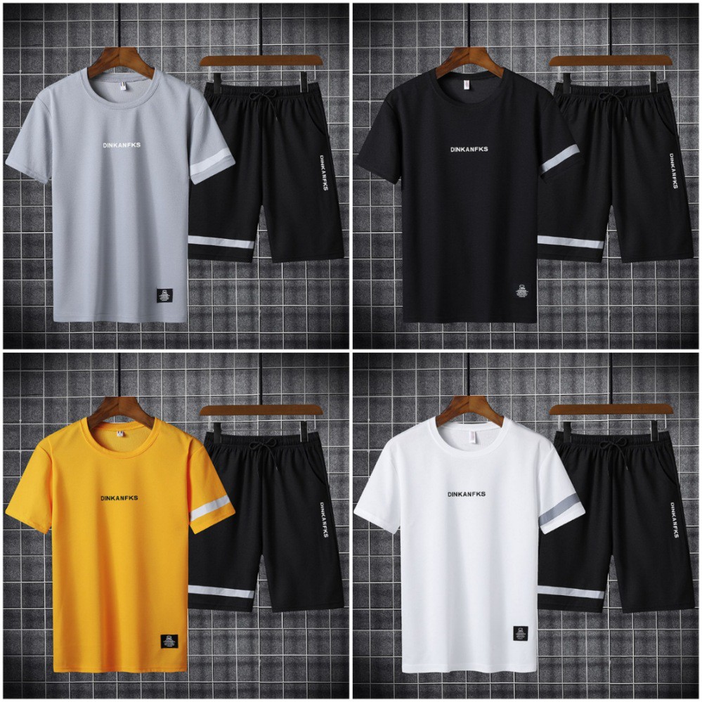 ชุดเซท2ชิ้น เสื้อ+กางเกง ชุดออกกำลังกาย เสื้อยืดกางเกงเอวยืด ใส่สบาย รุ่น YC04