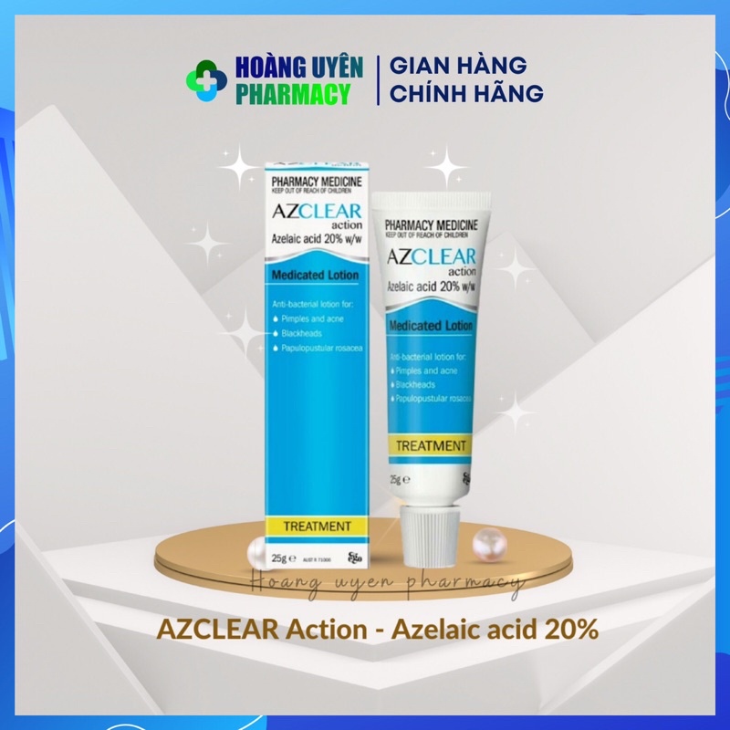 Azclear Azelaic Blemishes Reduction Cream หลอด 20 % 25g