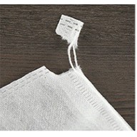 ถุงผ้าสปันบอนด์สีขาวมีหูรูดแบบบางไซด์ใหญ่