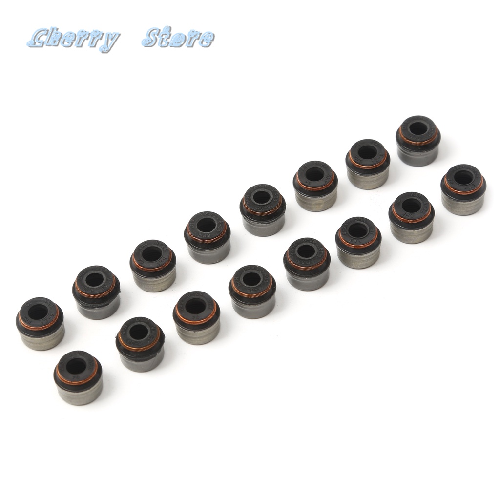 Engine Valve Oil Seals 16PCS For Audi A6 3.2 FSI VW SHARAN TIGUAN Porsche 911 BENZ C216 W221 BMW Z4 