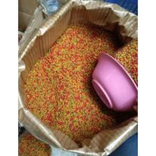 💥 เม็ดกลม size M 1kg นกกรงหัวจุก นกแก้ว นกสวยงาม อาหารสุพรีมอาหารผลไม้รวม💥