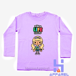 เสื้อยืดแขนยาว พิมพ์ลาย Toca LIFE WORLD GAME สําหรับเด็ก