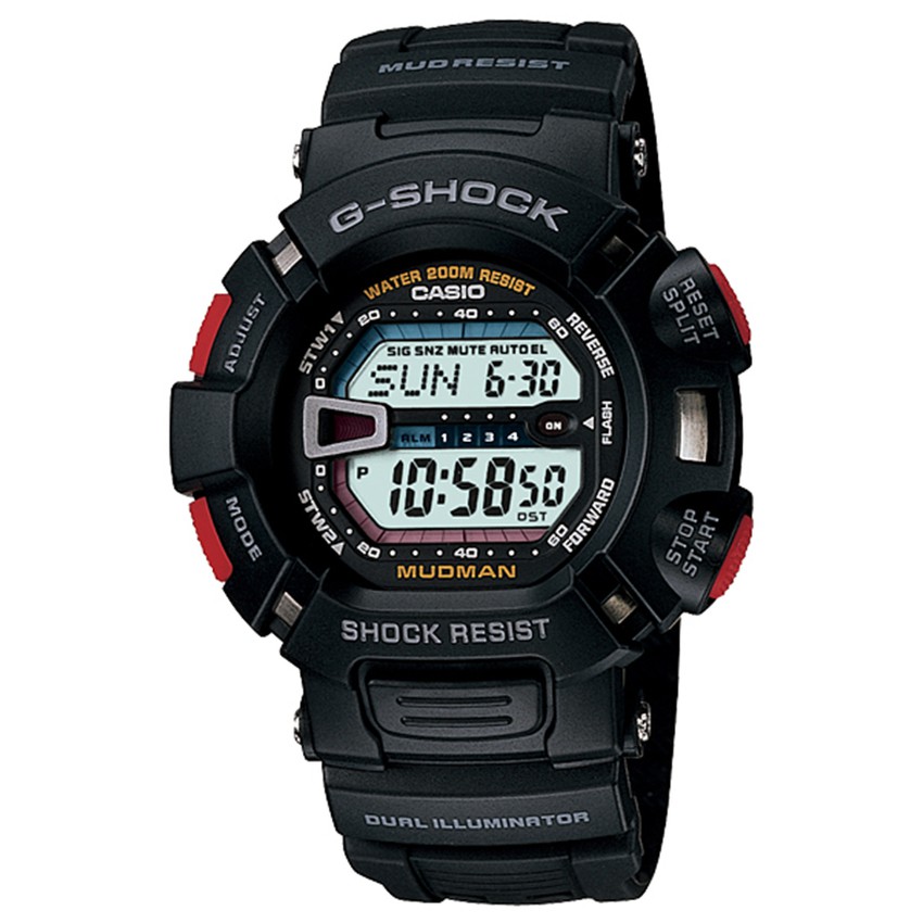 Casio g-shock นาฬิกาข้อมือ สายเรซิ่น รุ่น G90001VDR - Black