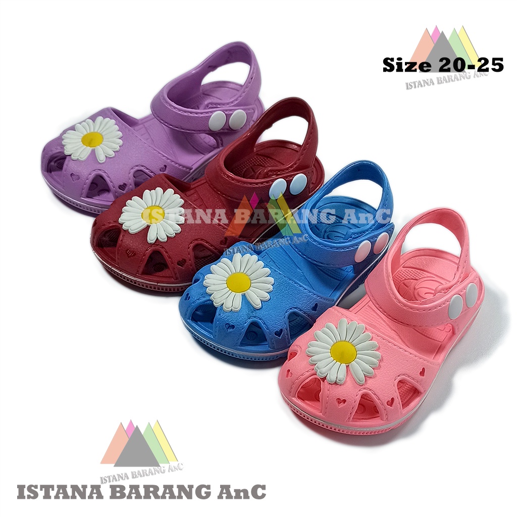 MATAHARI Dulux CQ 052 รองเท้าแตะสําหรับทารกและเด็กเล็กลายดอกทานตะวัน