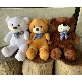 ตุ๊กตาหมี หน้ายิ้ม หมีขนนุ่ม ตัวขายดี ขนาด 30 นิ้ว หรือ 80 ซม. มี 3 สี พร้อมส่ง 💥 [จำกัด 3 ชิ้นต่อ 1 ออเดอร์นะคะ] 💥
