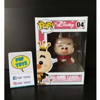 FUNKO POP King Candy 04 Disney Wreck-it Ralph ของแท้ งานเก่าเลิกผลิต หายาก พร้อมส่ง Disney villain figure pop protector