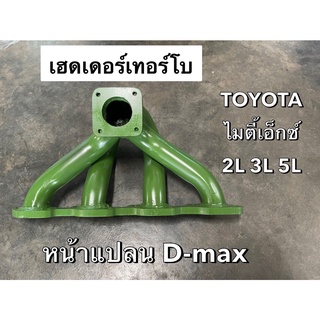 เฮดเดอร์ TOYOTA ไมตี้ MTX,TIGER 2L,3L,5Lสปอร์ตไรเดอร์  หน้าแปลนD-MAX(KH-TT-1)