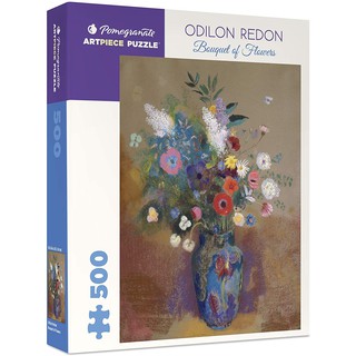 [ส่งฟรี] จิ๊กซอว์ Pomegranate ภาพ Bouquet of Flowers  จิตรกร Odilon Redon จำนวน 500 ชิ้น