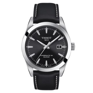 Tissot Gentleman Powermatic 80 ทิสโซต์ เจนเทิลแมน ออโต้ สีดำ T1274071605100 นาฬิกาผู้ชาย