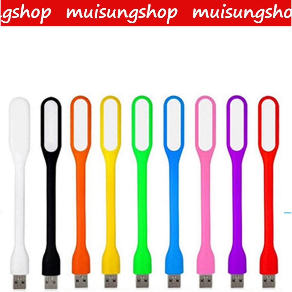 ไฟ LED USB ต่อโน๊ตบุ๊คหรือพาวเวอร์แบงค์ โคมไฟ USB แบบพกพา LED Portable Lamp 5 ชิ้น (คละสี)