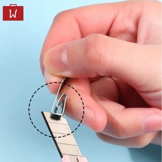 Oneworkstory คัตเตอร์สแตนเลส คัตเตอร์จิ๋ว คัตเตอร์สั้น คัตเตอร์พกพา Paper Cutter Knife เครื่องเขียน Utility Knife