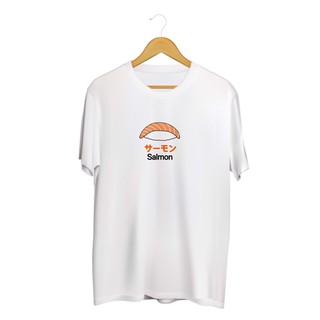 SINGHA T-Shirt เสื้อยืดกสรีนลาย Salmon