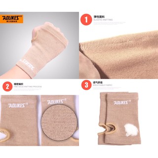 AOLIKES FABRIC WRIST SUPPORT ผ้าสวมข้อมือลดปวดระหว่างข้อมือ เนื้อผ้ายืดใส่สบาย ระบายอากาศ ใช้คู่กับครีมน้ำมันแก้ปวดได้