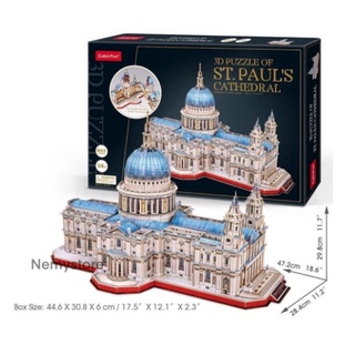 พร้อมส่ง100% โมเดล CubicFun St. Pauls Cathedral Master Collection MC270h - 3D Puzzle มหาวิหารเซนต์พอล 643 pcs.