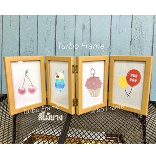 กรอบรูป 4 บานพับ กรอบแต่งบ้าน กรอบรูปสำหรับภาพงานพิธีต่างๆ ของขวัญเพื่อนๆ ของขวัญวันเกิด งานเกษียณ