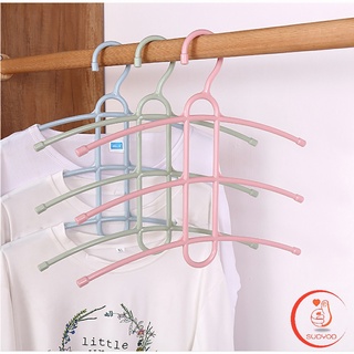 ไม้แขวน 3 ชั้น  ไม้แขวนเสื้อ ก้างปลา  Portable Hanger