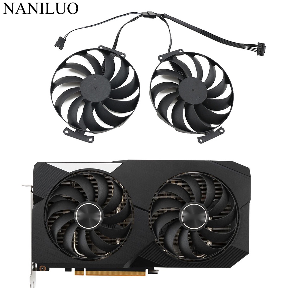 ทีที129215SU FDC10U12D9-C RX6700XT สําหรับ ASUS Radeon RX 6700XT 6750XT 6600XT 6650XT 6600 DUAL เปลี