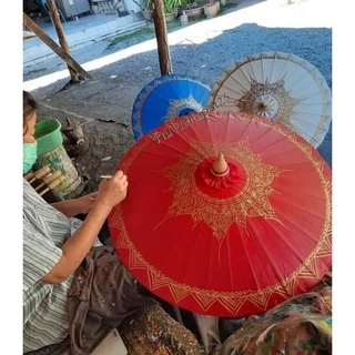 ร่มล้านนา บ่อสร้าง ลายไทยภาคเหนือ
