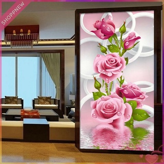 สติ๊กเกอร์ติดผนังตกแต่งบ้านรูปดอกกุหลาบ 5 D DIY