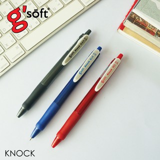 ปากกาลูกลื่น G-soft Knock ปากกา ปากกาแดง ปากกาน้ำเงิน