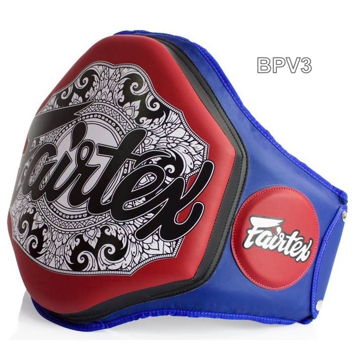 Fairtex Belly Protector BPV3 Red-Blue Training Muay Thai MMA K1 เป้าป้องกันท้อง แฟร์แท็ค สีแดง-น้ำเงิน