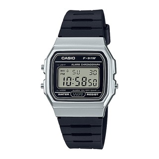 CASIO นาฬิกาข้อมือผู้ชาย รุ่น F-91WM-7ADF - สีเงิน