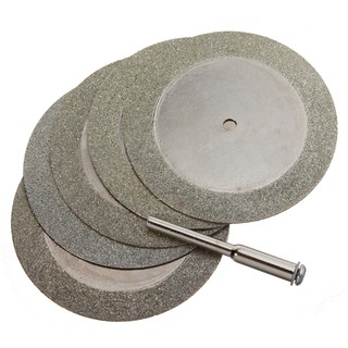 5pcs 50mm Diamond Cutting Discs &amp; Drill Bit For Rotary Tool Glass Metal