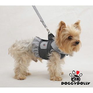 Pet cloths -Doggydolly ชุดเสื้อสายจูง ชุดรัดอก  เสื้อผ้าแฟชั่น เสื้อผ้าสัตว์เลี้ยง เสื้อผ้าหมาแมว ชุดจูง DCL145