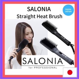 【ส่งตรงจากญี่ปุ่น】Salonia เครื่องหนีบผมตรง สีเทา และสีกรม Sl-012Nvs Max210 C